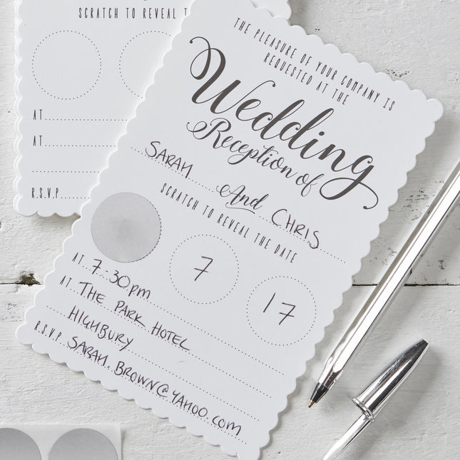 Invitations Réception 15cm 10pcs