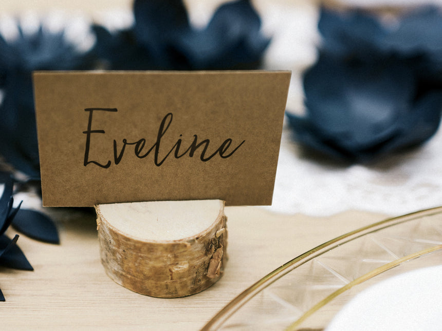 Porte-cartes en bois 4cm 6pcs
