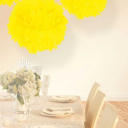 Pompon Néon Jaune 30cm