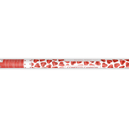 Confetti Cannon Hearts Red 80cm