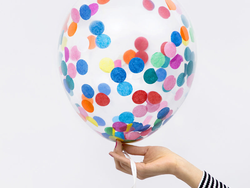Ballons confettis 30cm 6pcs