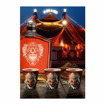 Verres à cocktail Halloween Clown 5cm 3pcs
