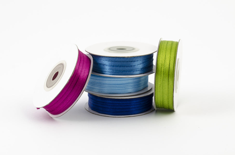 Ruban de satin bleu clair 3mm 50m