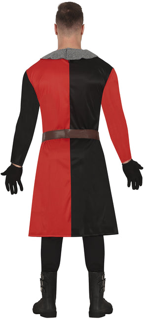 Costume de chevalier Bleu Rouge Hommes