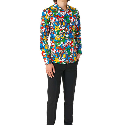 Chemise Super Mario Garçon Ado <tc>OppoSuits</tc>