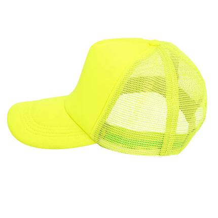 Casquette jaune fluo ajustable