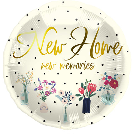 Ballon à l'hélium New Home Flowers Vide 45cm