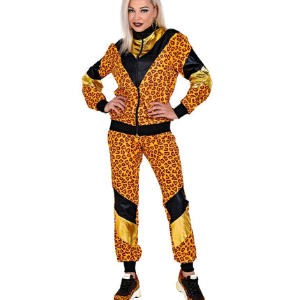 Tracksuit néon 80S Faulty Leopard Print