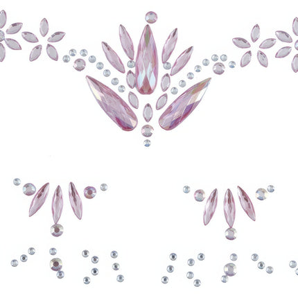 Autocollants pour le visage rose