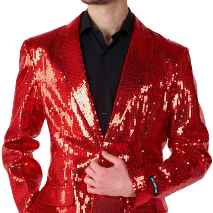 Paillet Red Blazer Hommes <tc>Suitmeister</tc>