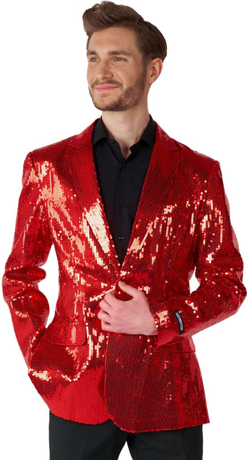 Paillet Red Blazer Hommes <tc>Suitmeister</tc>