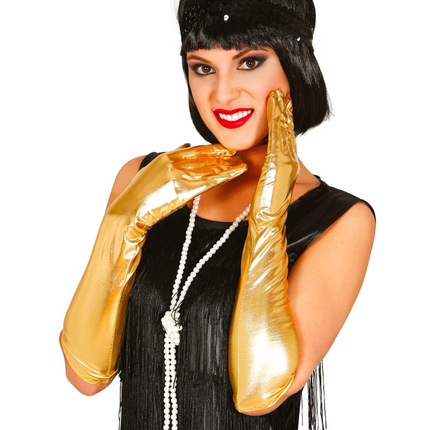 Gants dorés 44cm