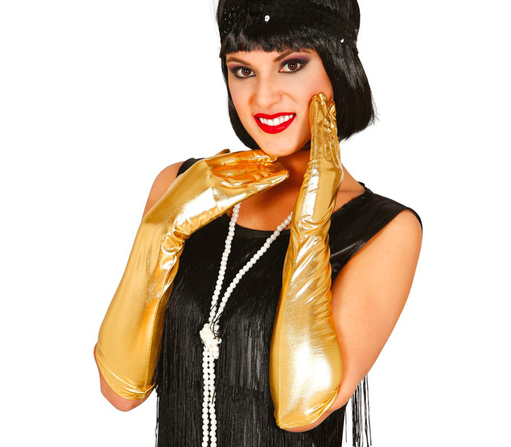 Gants dorés 44cm