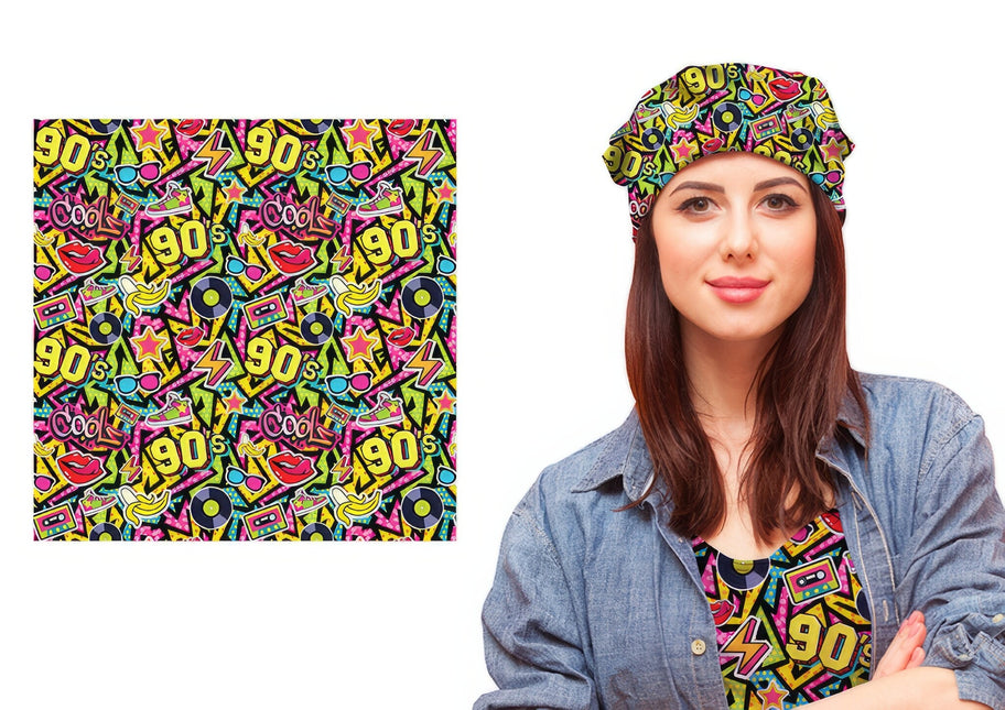 Foulard coloré des années 90