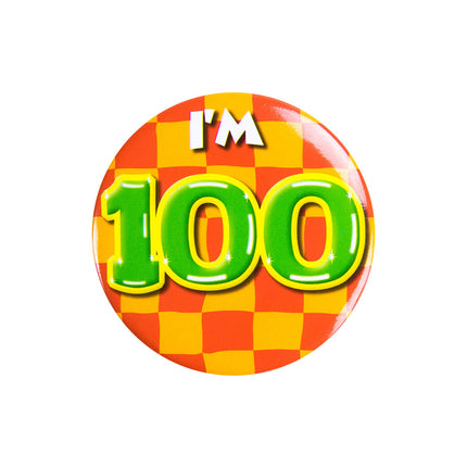 Je suis 100 Bouton 100 ans 5.5cm