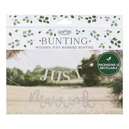 Guirlande Just Married Wood 1.5m