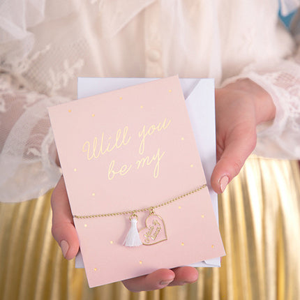 Carte de vœux Will You Be Bracelet 14.8cm