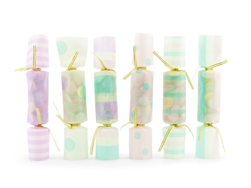 Confetti Popper Pastel 17cm 6pcs