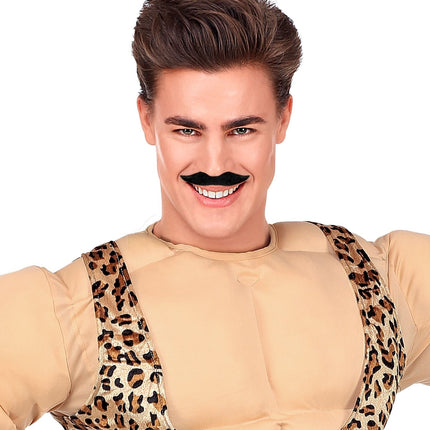 Fausse moustache noire grande