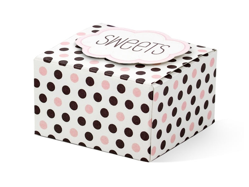 Boîtes cadeaux Sweets roses 6cm 6pcs