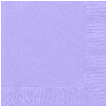 Serviettes de table lilas 2 couches 33cm 20pcs