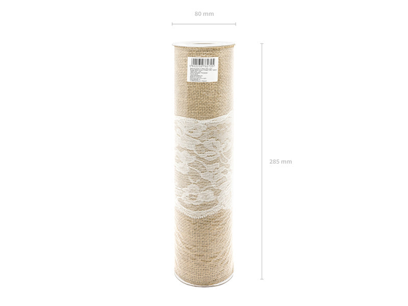 Chemin de table Jute Lace 2.75m