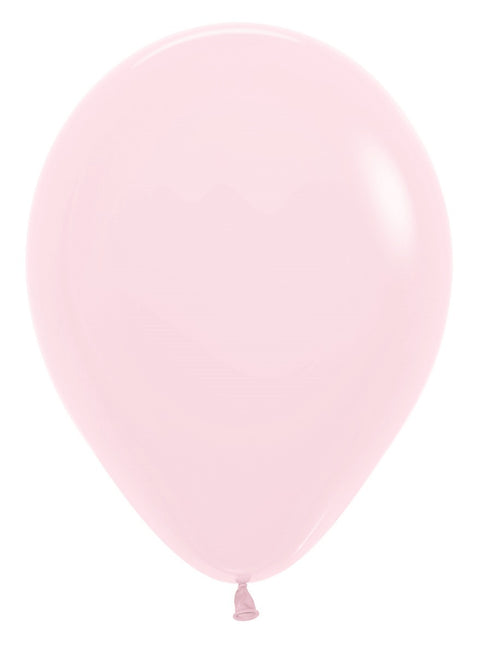 Ballons Pastel Rose Mat 30cm 50pcs