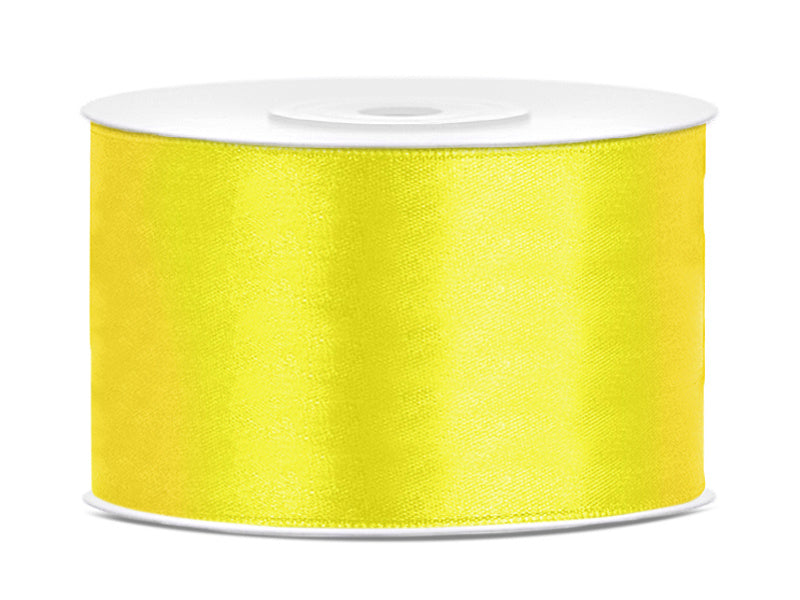 Ruban Satin Jaune 38mm 25m