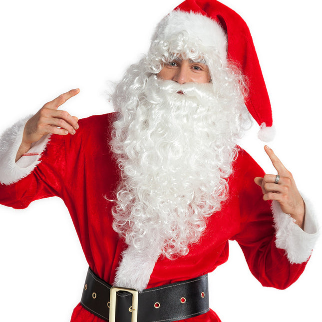 Barbe et perruque du Père Noël blanc