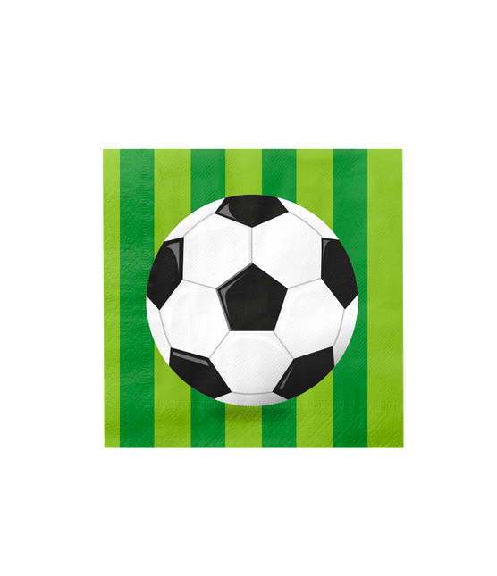 Serviettes de table Football 16cm 16pcs