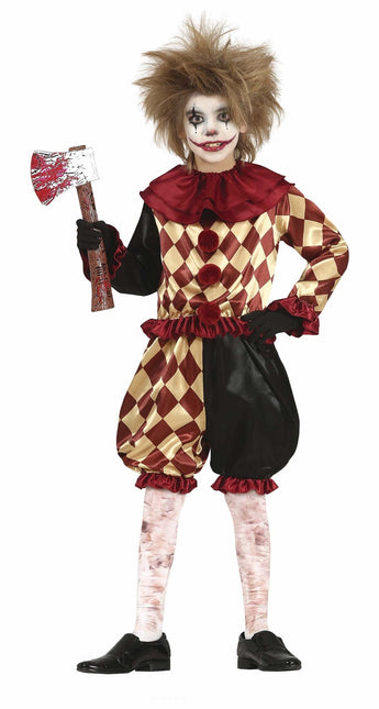 Horror Clown Halloween Costume Enfant Rouge