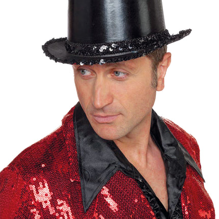 Chapeau noir avec bandeau