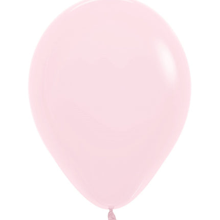 Ballons Pastel Rose Mat 25cm 100pcs