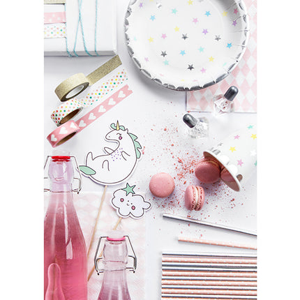 Assiettes en étoile 18cm 6pcs