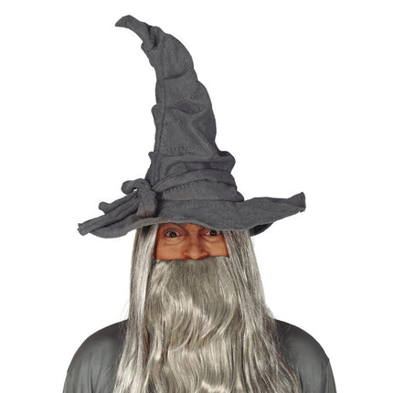 Chapeau de sorcier d'Halloween Gris