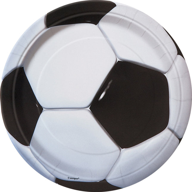 Assiettes de football 23cm 8pcs