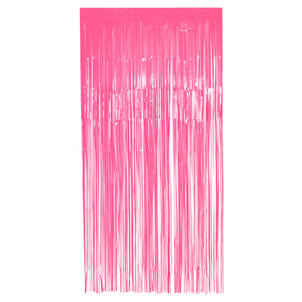 Rideau de porte rose fluo 2m