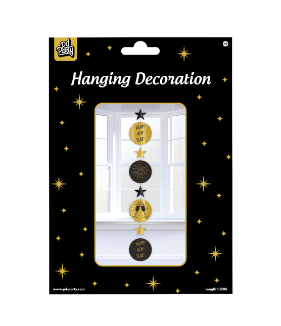 Décoration suspendue Happy New Year 120cm