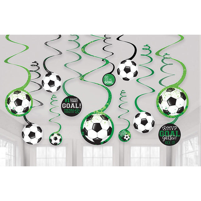 But de décoration suspendu pour le football 12 pièces