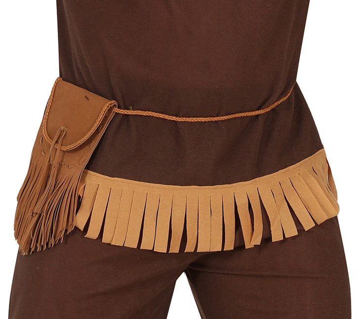 Costume indien homme marron 2 pièces