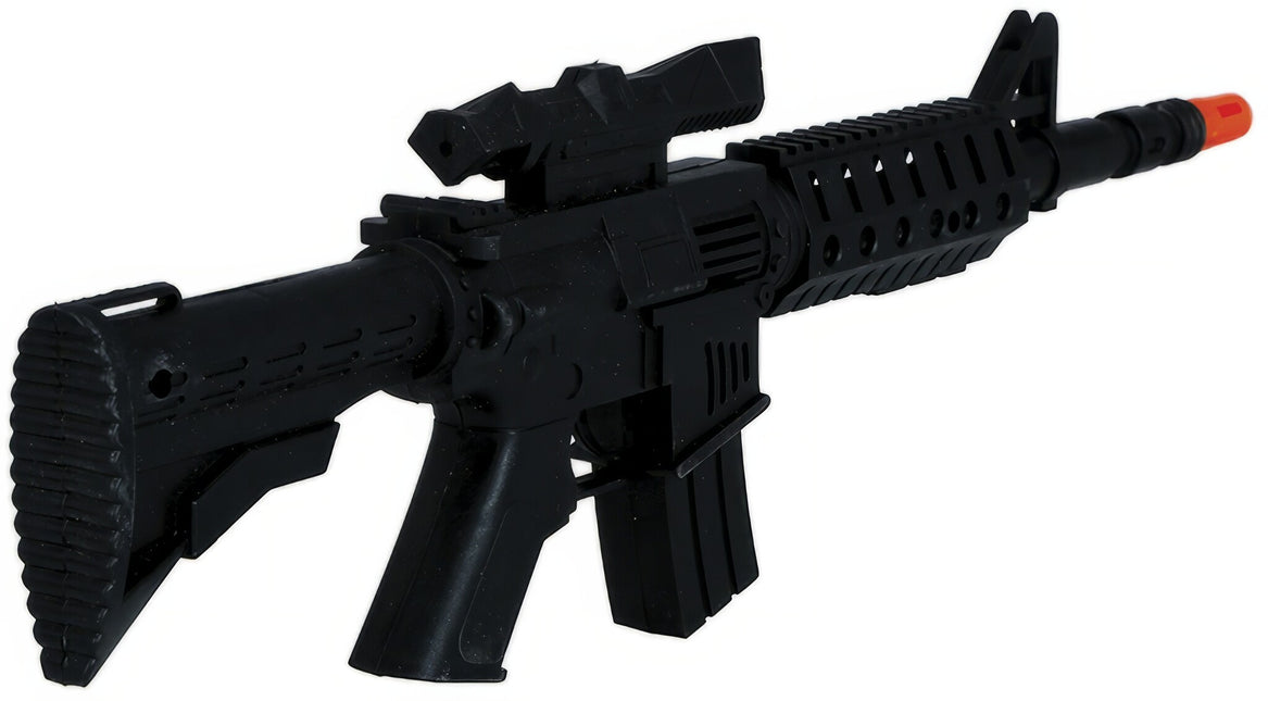 Faux pistolet avec viseur 44cm