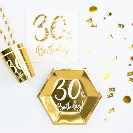 Confetti de table 30 ans d'or