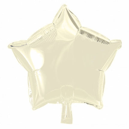 Ballon à l'hélium Étoile Ivoire 46cm vide