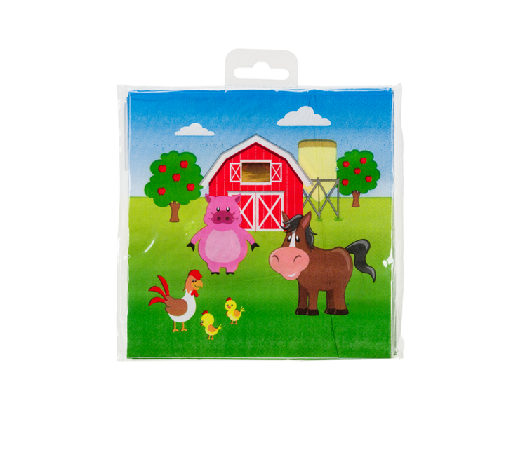 Serviettes de table de la ferme 33cm 16pcs