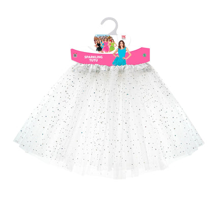 Tutu blanc pour dames 45cm