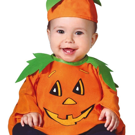 Costume d'Halloween Citrouille Bébé Orange
