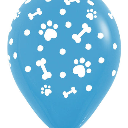 Ballons Paw Prints Boy Mix 30cm 25pcs