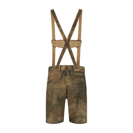 Lederhose Marron Hommes Cuir