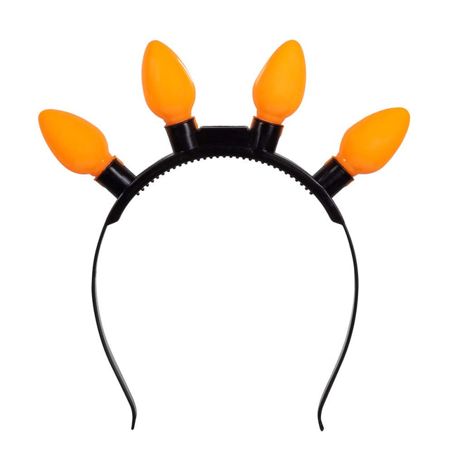 Bandeau de cheveux orange à led
