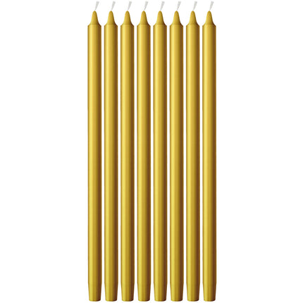 Bougies dorées 10cm 12pcs